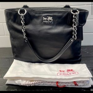 Coach Black Leather Chelsea Madison Tote